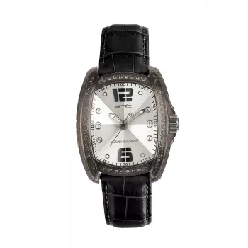 CHRONOTECH Woman RW0001 quartz analoog horloge 30mm witte leren band