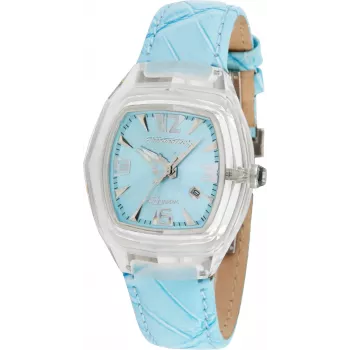 CHRONOTECH dames quartz analoog horloge CT7888L-01 35mm wit leer