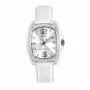 Chronotech dameshorloge RW0002 analoog quartz 35 mm wit leer