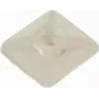 CIMCO kabelbinder-voet 27x27 mm naturel PA66 plak-/schroefbevestiging voor kabelbinders tot 9 mm 181384