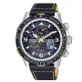 CITIZEN Eco-Drive radiogestuurd solar horloge JY8078-01L 45mm blauwe wijzerplaat leren band
