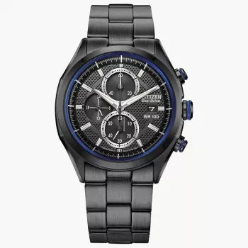 CITIZEN Eco-Drive chronograaf RVS horloge CA0438-52E 41mm