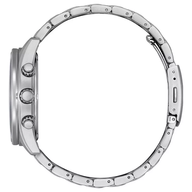 CITIZEN Eco-Drive chronograaf horloge CA0770-72X 43mm edelstaal groene wijzerplaat heren
