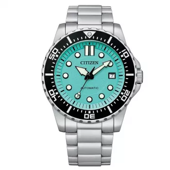 CITIZEN heren automatisch duikhorloge NJ0170-83Z 43mm oranje wijzerplaat RVS