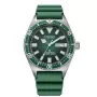 CITIZEN automatisch duikhorloge voor heren NY0121-09X 41mm groene wijzerplaat rubberen band