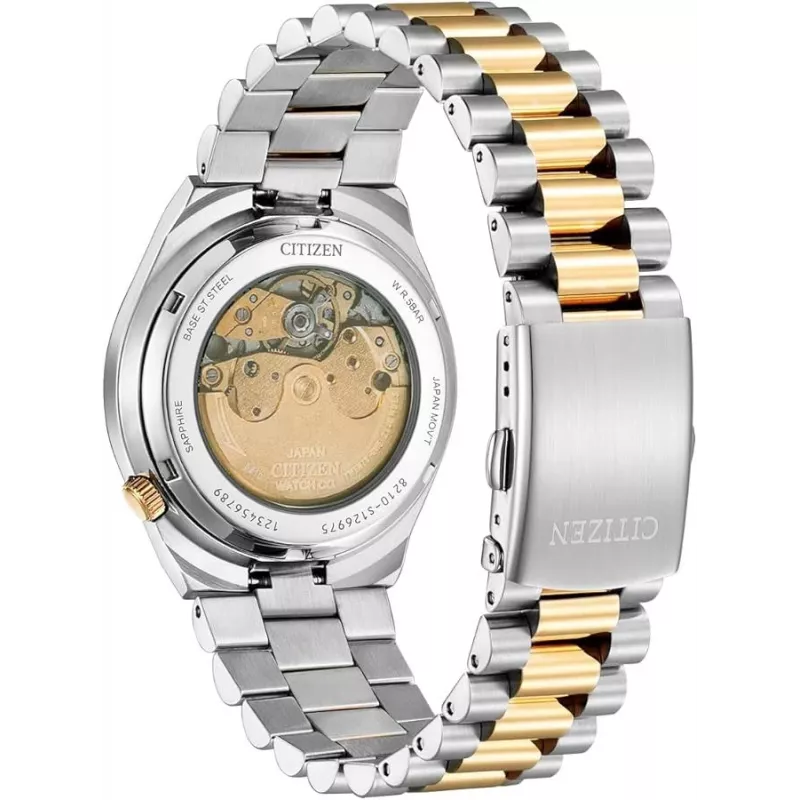 CITIZEN heren automatisch horloge NJ0154-80H 40mm edelstaal grijze wijzerplaat