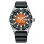 CITIZEN heren automatisch horloge NY0120-01Z 41mm oranje wijzerplaat polyurethaan band