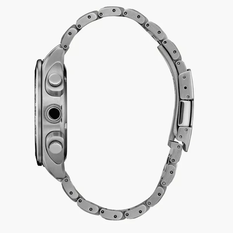 CITIZEN heren Eco-Drive chronograaf roestvrijstaal horloge CA4540-54A 43mm