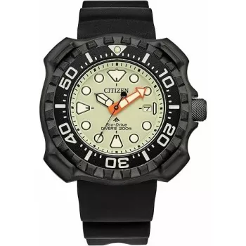 CITIZEN heren Eco-Drive duikhorloge BN0227-25X 47mm zwart ionisch verzinkt RVS en polyurethaan band
