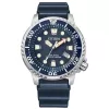 CITIZEN Heren Eco-Drive Duikhorloge BN0151-17L 44mm blauwe wijzerplaat blauwe polyurethaan band
