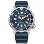 CITIZEN heren duikhorloge Eco-Drive BN0151-17L 44mm blauwe wijzerplaat blauwe polyurethaan band