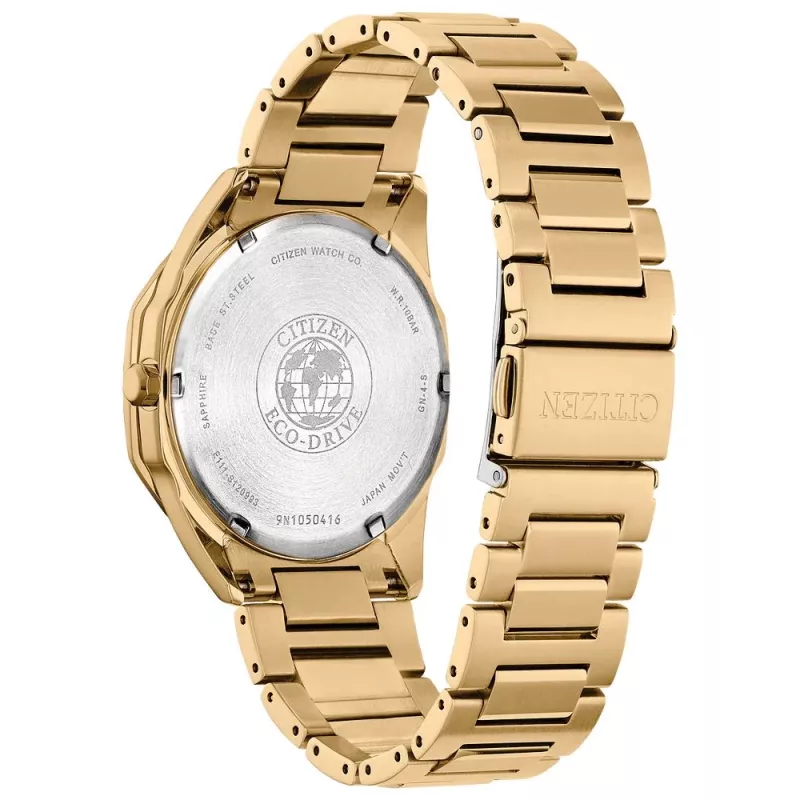 CITIZEN heren Eco-Drive horloge BM7582-56E 40mm edelstaal zwarte wijzerplaat