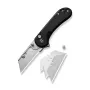 CIVIVI Elementum Utility aluminium zwart mes D2