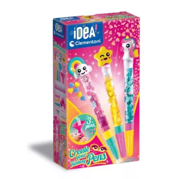 Clementoni Idea Art Mini Factory Fantasy Pen Creators DIY pennen-maakset voor kinderen vanaf 7 jaar