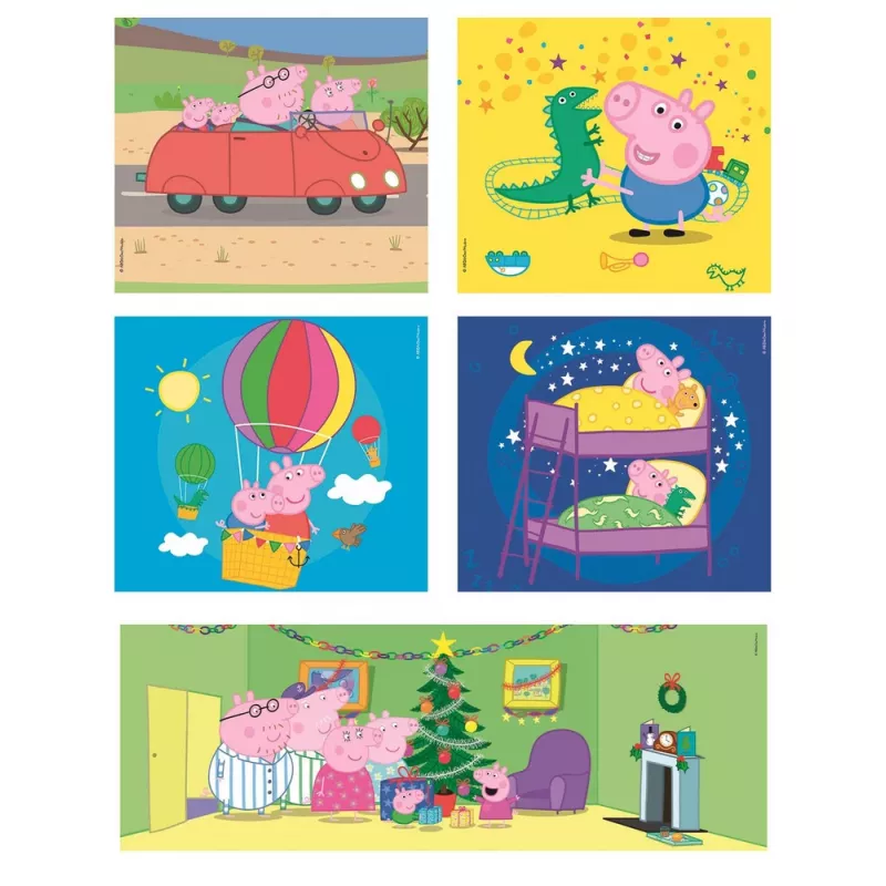 Clementoni puzzel 10-in-1 Super Color Peppa Pig 20271