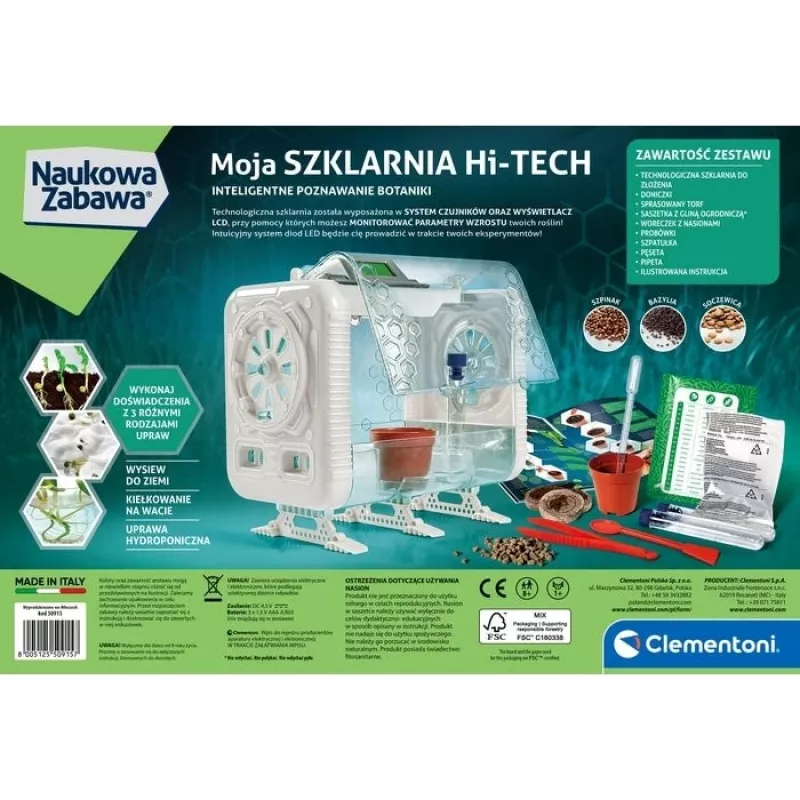Clementoni Scientific Fun - High-Tech Greenhouse Lab: botanische experimenten