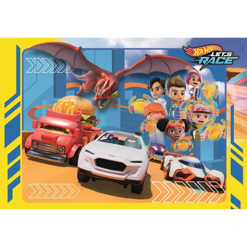 Clementoni Super Color puzzel 30 stukjes Hot Wheels 20284