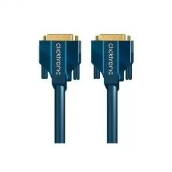 CLICKTRONIC DVI-D Dual Link kabel 2m – verguld, dubbel afgeschermd, WQXGA 2560x1600