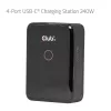 CLUB 3D CAC-1933 4-poorts USB-C oplaadstation, 240W GaN PD 3.1, PPS, LED-display