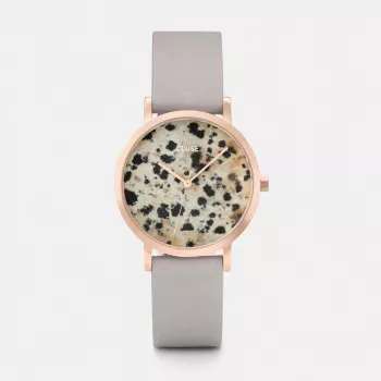 CLUSE Minuit dameshorloge 33mm roségoud edelstaal mesh