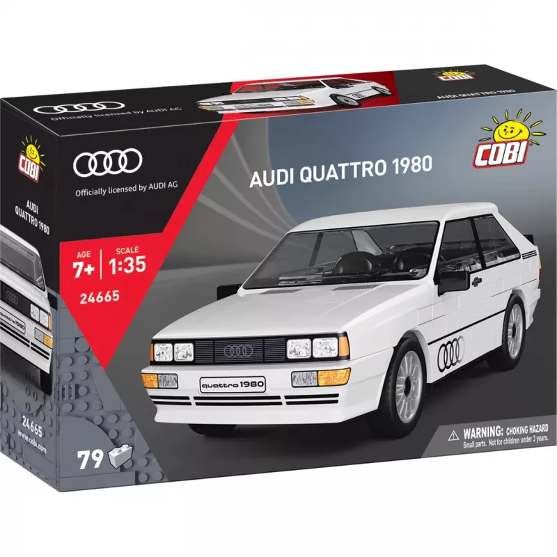 Cobi Audi Quattro 1980 wit 1:35 schaal bouwstenenset