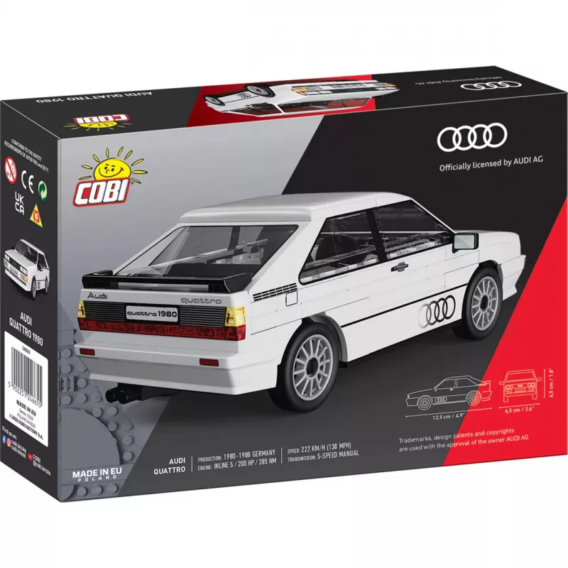 Cobi Audi Quattro 1980 wit 1:35 schaal bouwstenenset