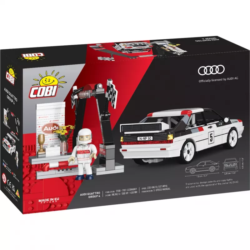 Cobi Audi Quattro Group 4 bouwstenenset (schaal 1:35, 240 onderdelen)