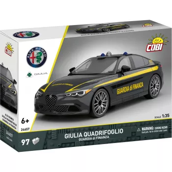 Cobi bouwstenenmodel Alfa Romeo Giulia Quadrifoglio Guardia di Finanza 1:35
