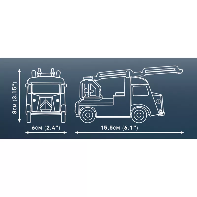 COBI Citroen Type H Pompiers (schaal 1:35) plastic modelbouwpakket