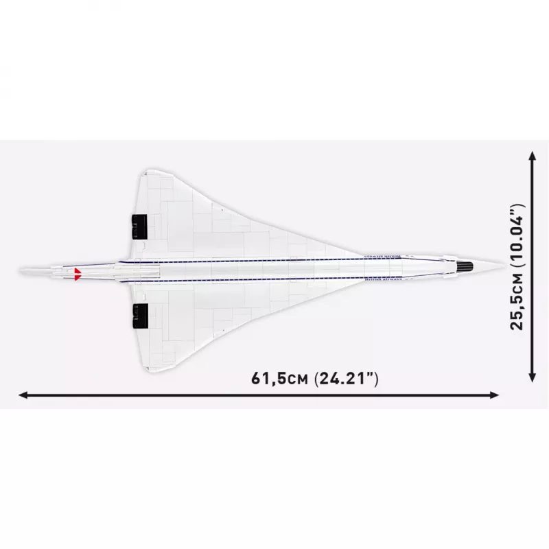 COBI Concorde G-BBDG bouwstenenset 450 onderdelen schaal 1:95