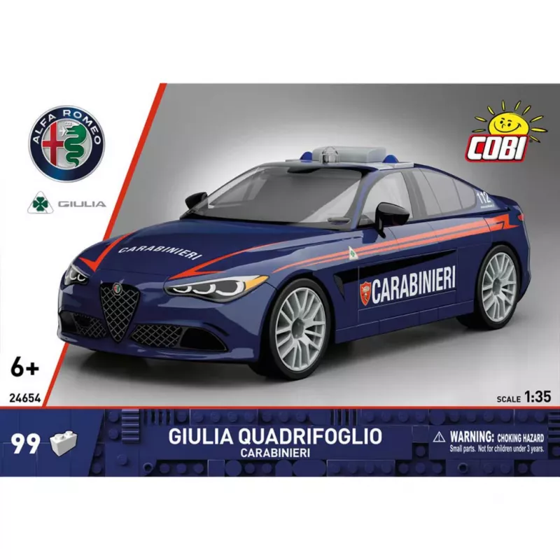 Cobi Giulia Quadrifoglio Carabinieri bouwstenenset 1:35