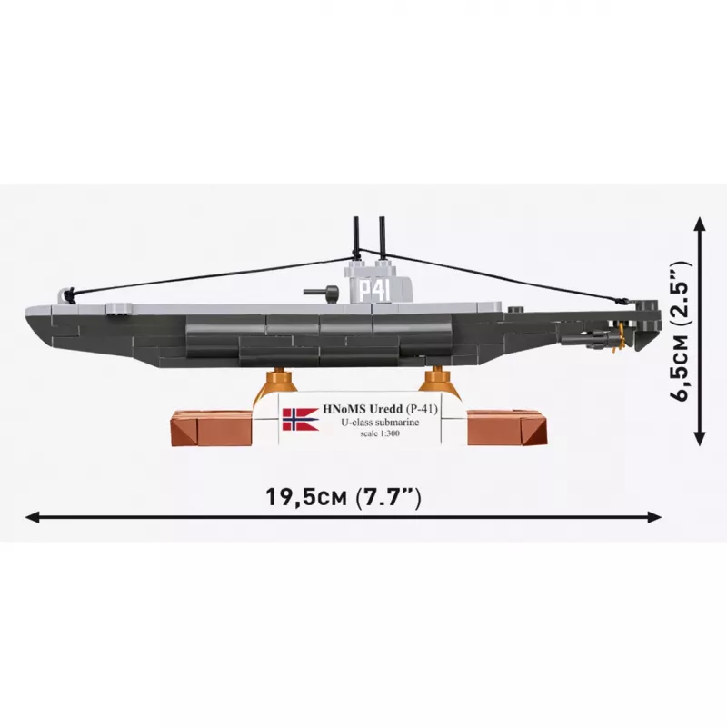 COBI HNoMS Uredd (P-41) U-klasse onderzeeboot modelbouwpakket schaal 1:300