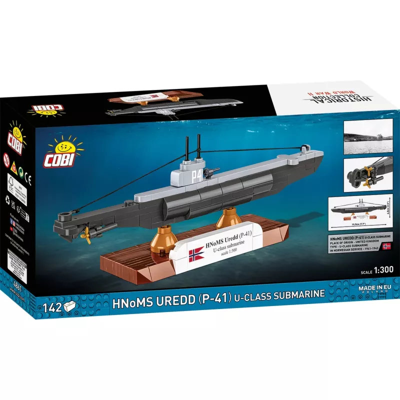COBI HNoMS Uredd (P-41) U-klasse onderzeeboot modelbouwpakket schaal 1:300