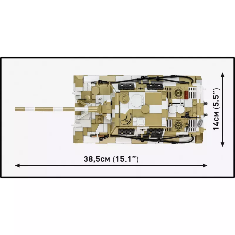 COBI Panzerjäger Tiger Ausf. B Jagdtiger bouwstenenset (1371 onderdelen)