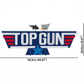 COBI Top Gun Logo F-14 Tomcat gevechtsvliegtuig bouwstenen 732 onderdelen