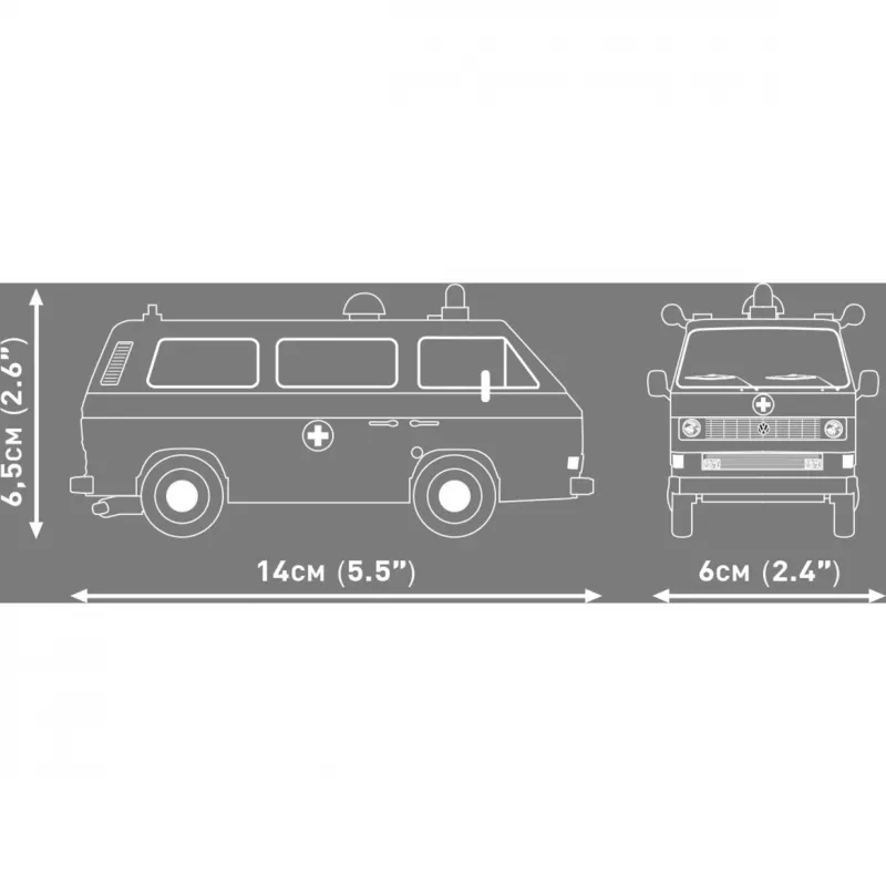 COBI Volkswagen T3 Ambulance plastic modelbouwpakket 1:35