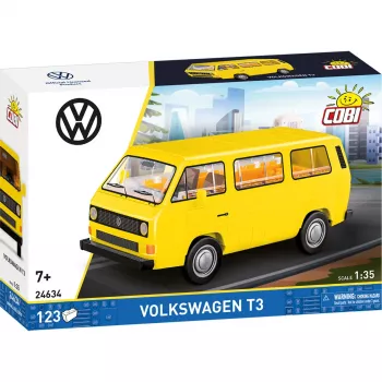 COBI Volkswagen T3 Transporter 1:35 schaal spuitgietmodel (blauw)
