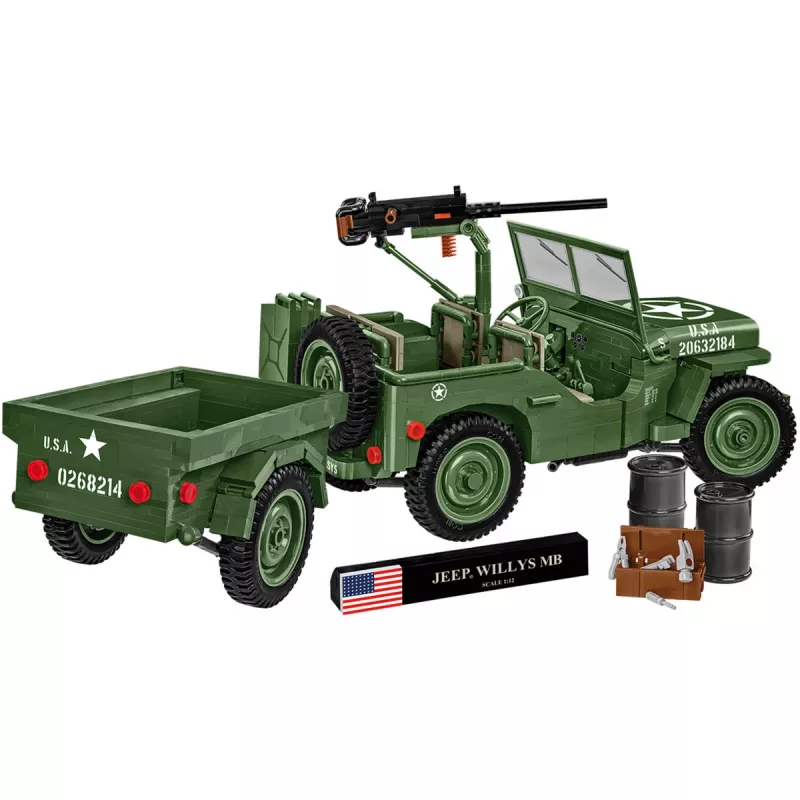 COBI Willys MB & Trailer Executive Edition bouwstenenset (400 onderdelen)
