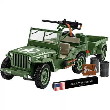 COBI Willys MB & Trailer Executive Edition bouwstenenset (400 onderdelen)