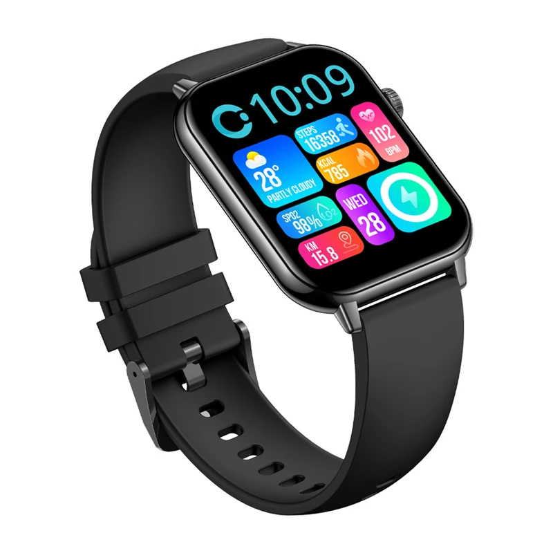 COLMI C28 smartwatch - zwart siliconen