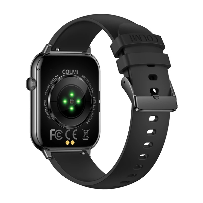 COLMI C28 smartwatch - zwart siliconen