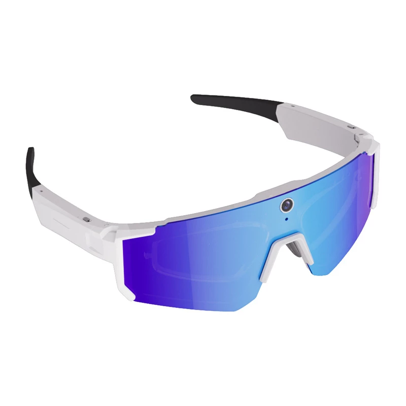 COLMI V06 AI witte sportzonnebril met blauwe glazen