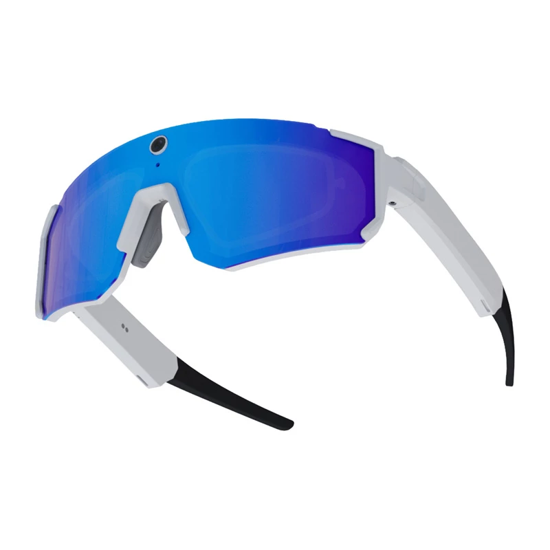 COLMI V06 AI witte sportzonnebril met blauwe glazen