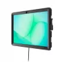 Compulocks PowerMove afsluitbare wandmontageset voor 11-inch tablets - VESA 75x75, 360°-zwenking, zwart staal (PMGA11P)