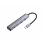 Conceptronic 4-in-1 USB-C-hub dock met 2x USB-C, 2x USB-A en 100W PD - Grijs