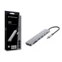 CONCEPTRONIC 7-in-1 USB-C dockingstation met HDMI, USB-C PD, 2x USB-A, SD- & MicroSD-kaartlezer, 25 cm kabel, Space Grey