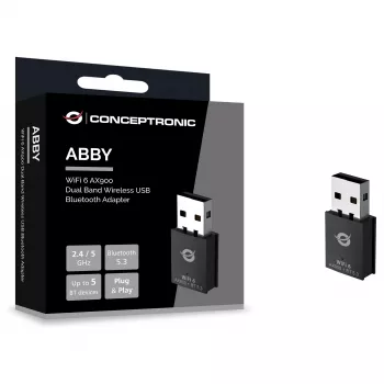 Conceptronic ABBY26B WiFi 6 AX900 dual-band USB & Bluetooth 5.3-adapter
