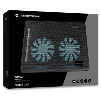 Conceptronic CNBCOOLPAD2F notebook-koelpad 39,6 cm (15,6 inch)