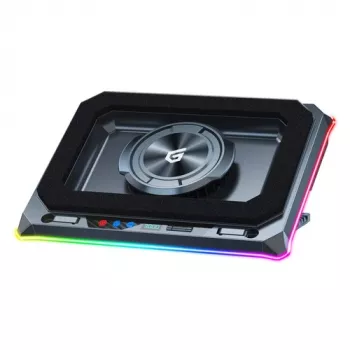 Conceptronic THYIA03B USB-C laptop-koelpad met smartphonehouder, RGB, 12V