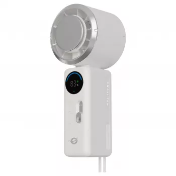 CONCEPTRONIC Turbo handventilator met koelplaat, crème